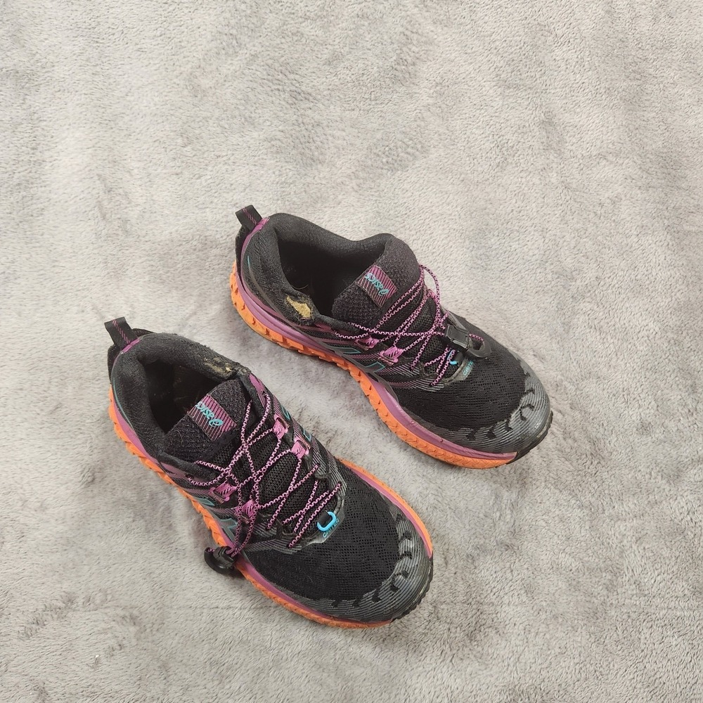 Asics Shoes Womens 8 Black Trabuco Max Sneakers Trail Running Gorpcore 1012A901 - Picture 7 of 13